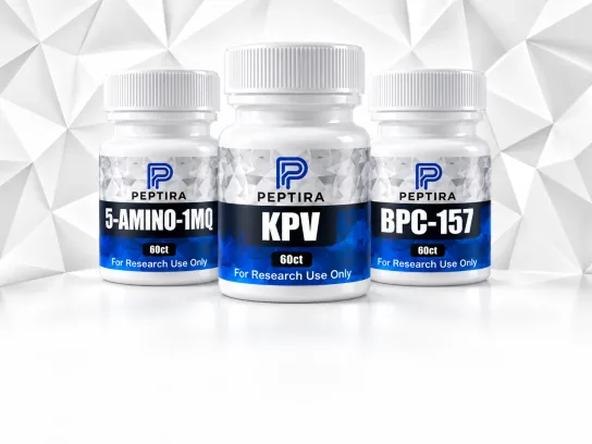 Peptira 5-Amino-1MQ, KPV and BPC-157 tabletized raws
